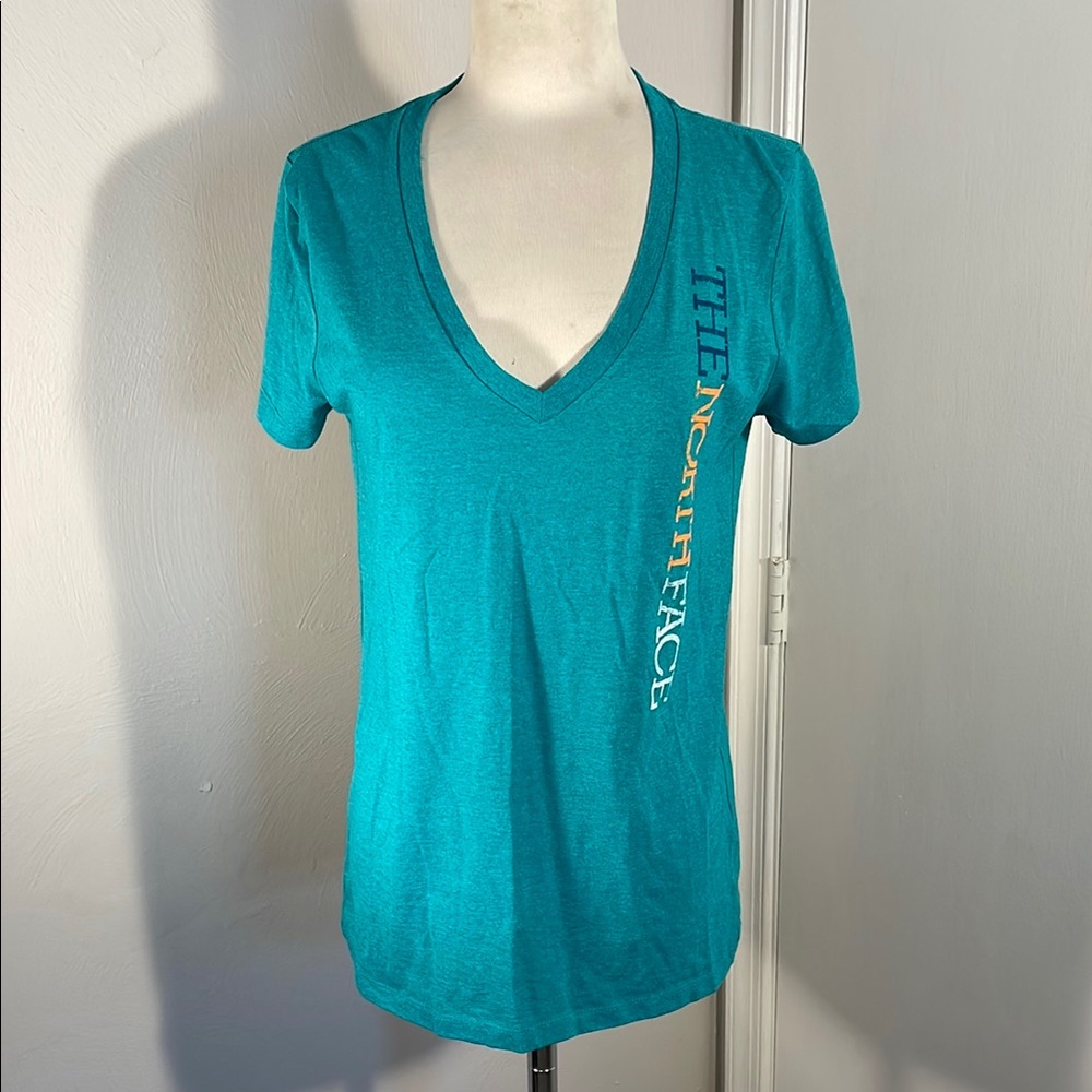 The North Face Blue Fitted Short Sleeve T-Shirt